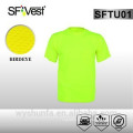 new workwear fluorescent colors cheap safety reflective t-shirt